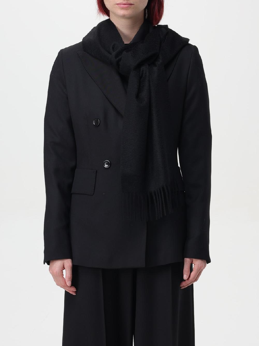 Giglio Sciarpa Max Mara In Cashmere Con Logo Ricamato