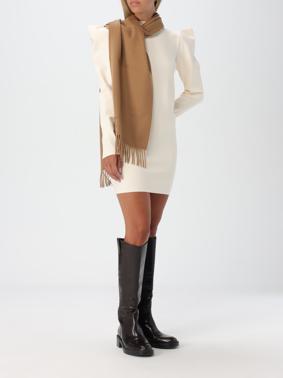 Giglio Sciarpa Max Mara In Cashmere Con Logo Ricamato