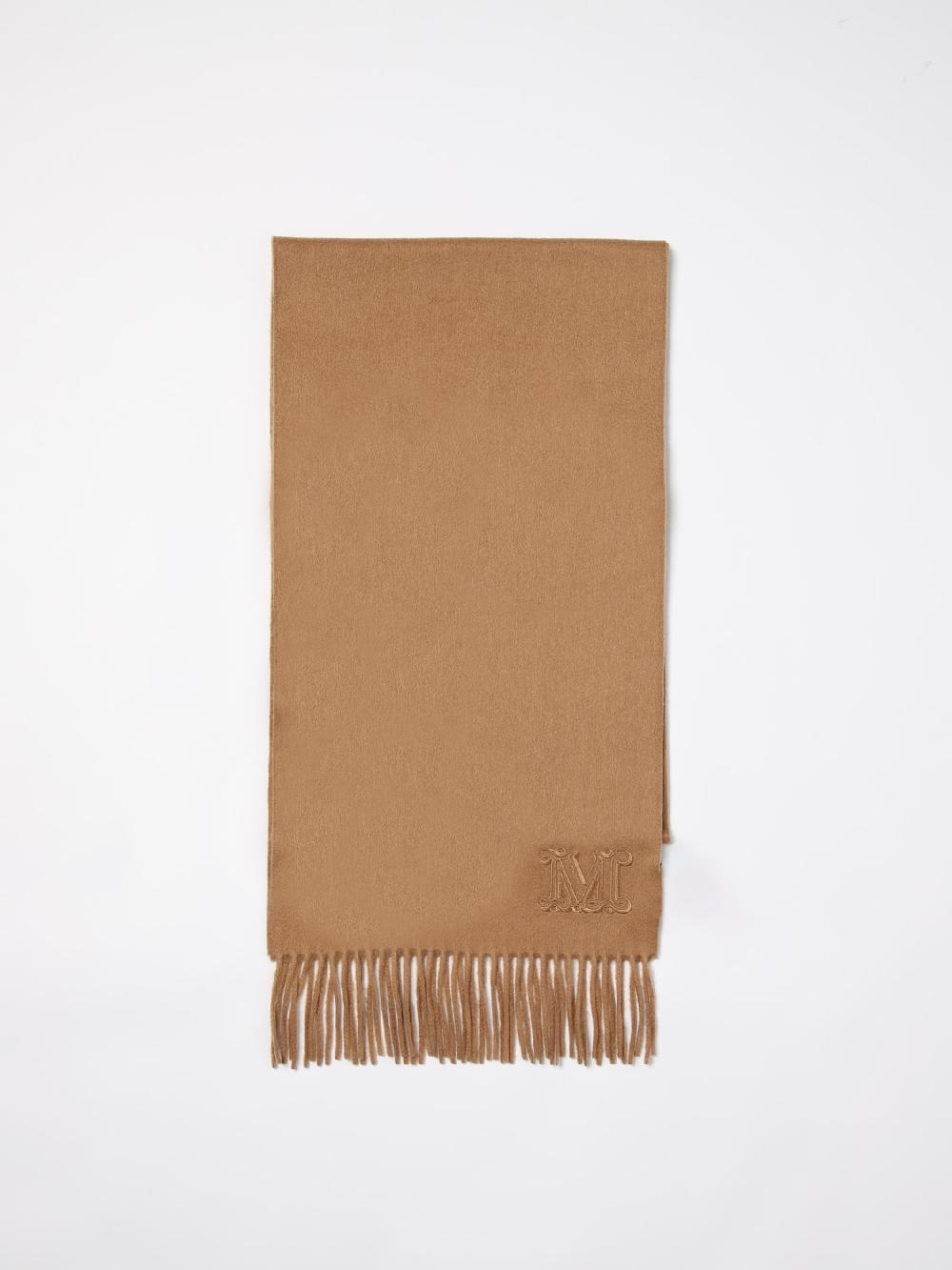 Giglio Sciarpa Max Mara in cashmere con logo ricamato