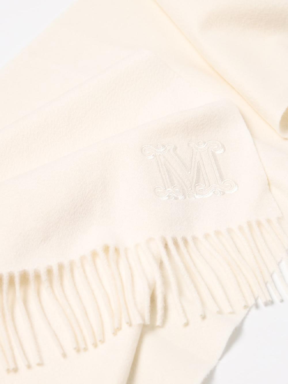 Giglio Sciarpa Max Mara In Cashmere Con Logo Ricamato