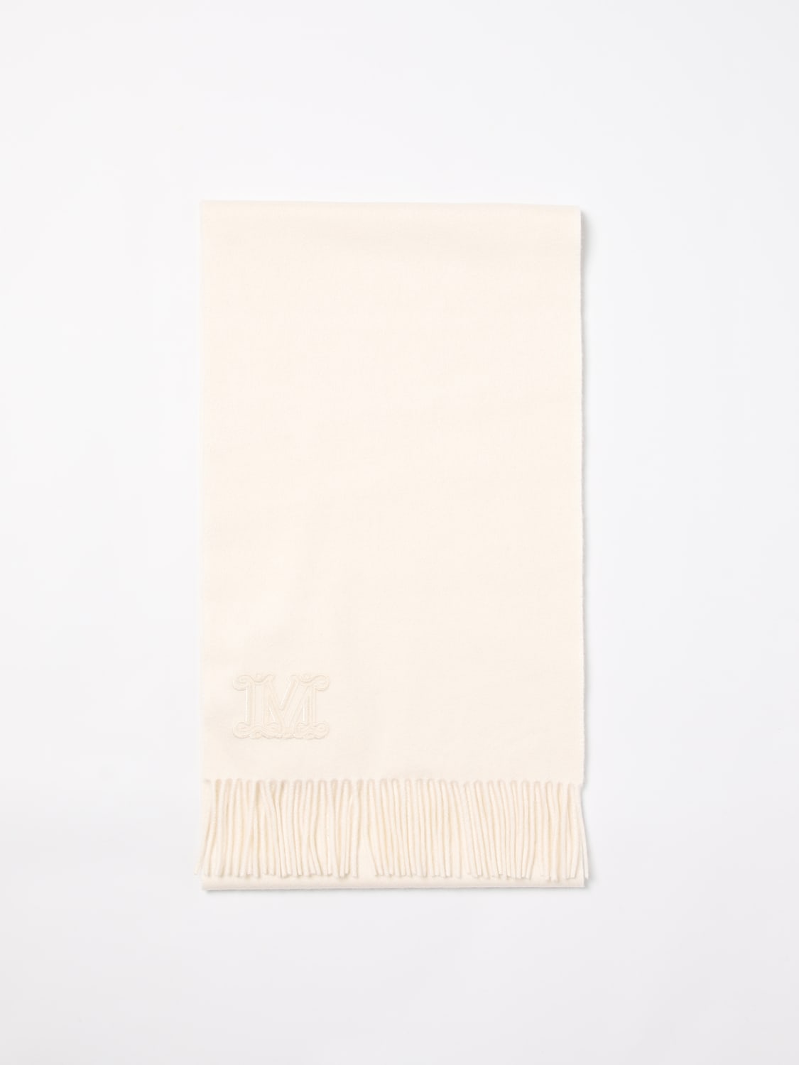 Giglio Sciarpa Max Mara in cashmere con logo ricamato
