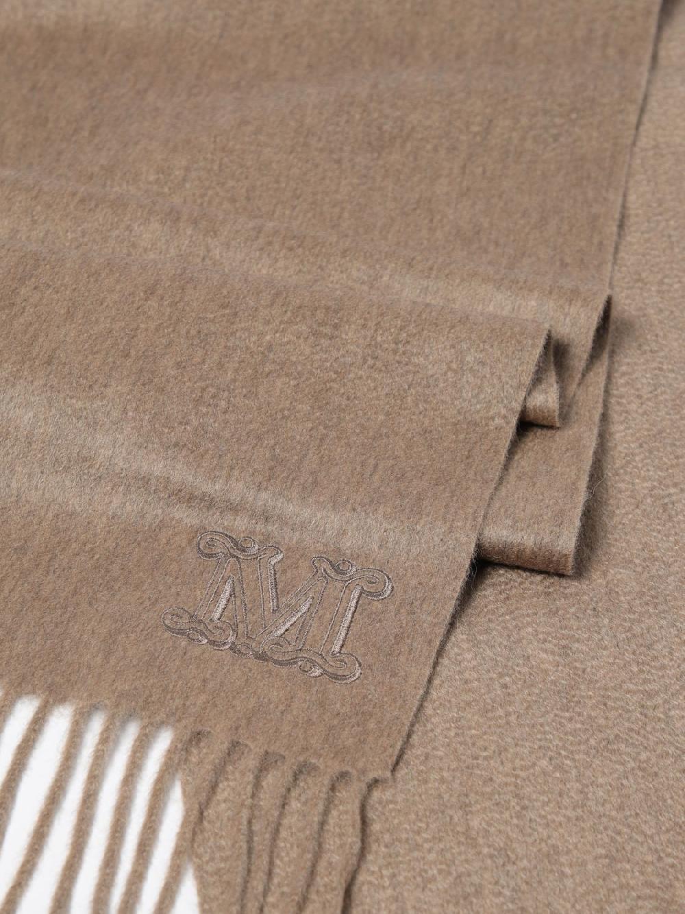 Giglio Sciarpa Max Mara In Cashmere Con Logo Ricamato