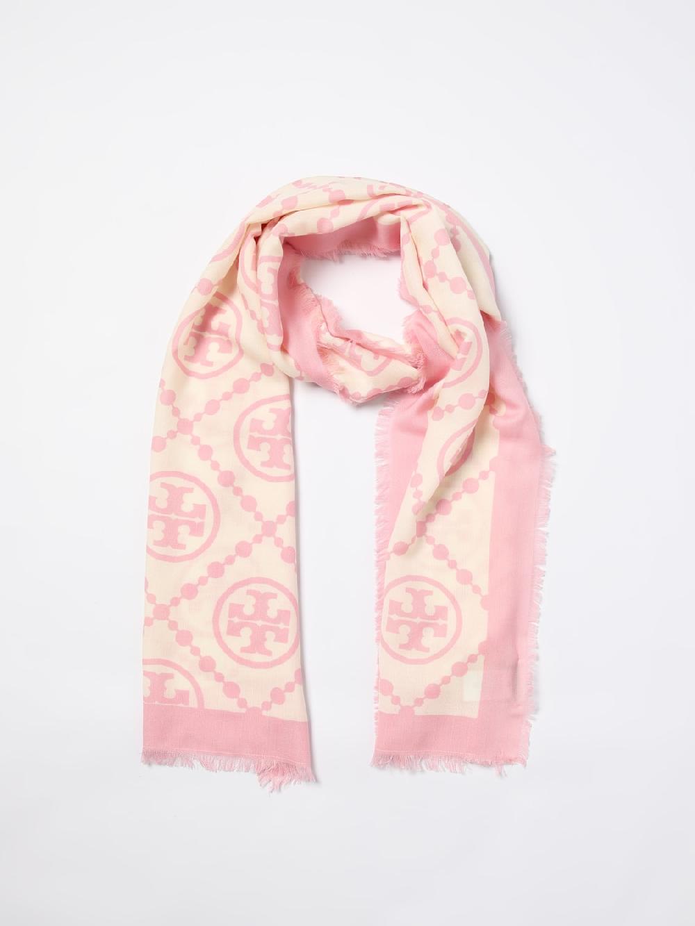 Giglio Sciarpa Miller Tory Burch In Lana E Seta Con Logo Jacquard
