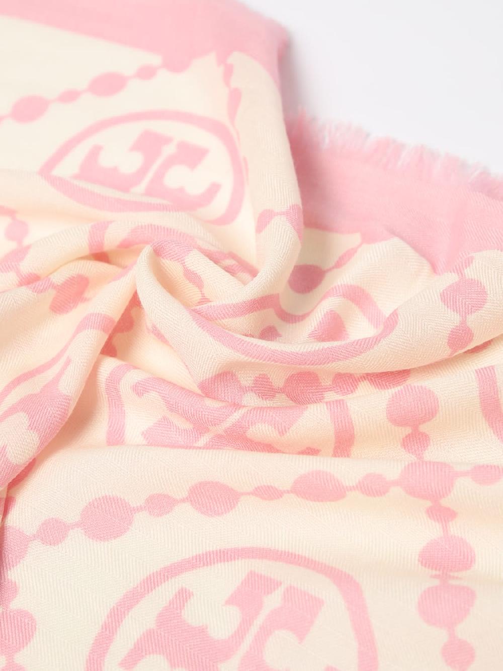 Giglio Sciarpa Miller Tory Burch In Lana E Seta Con Logo Jacquard