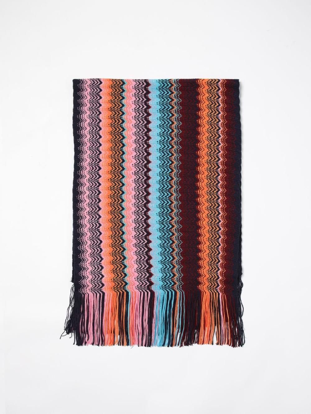 Giglio Sciarpa Missoni in lana con motivo zig zag jacquard