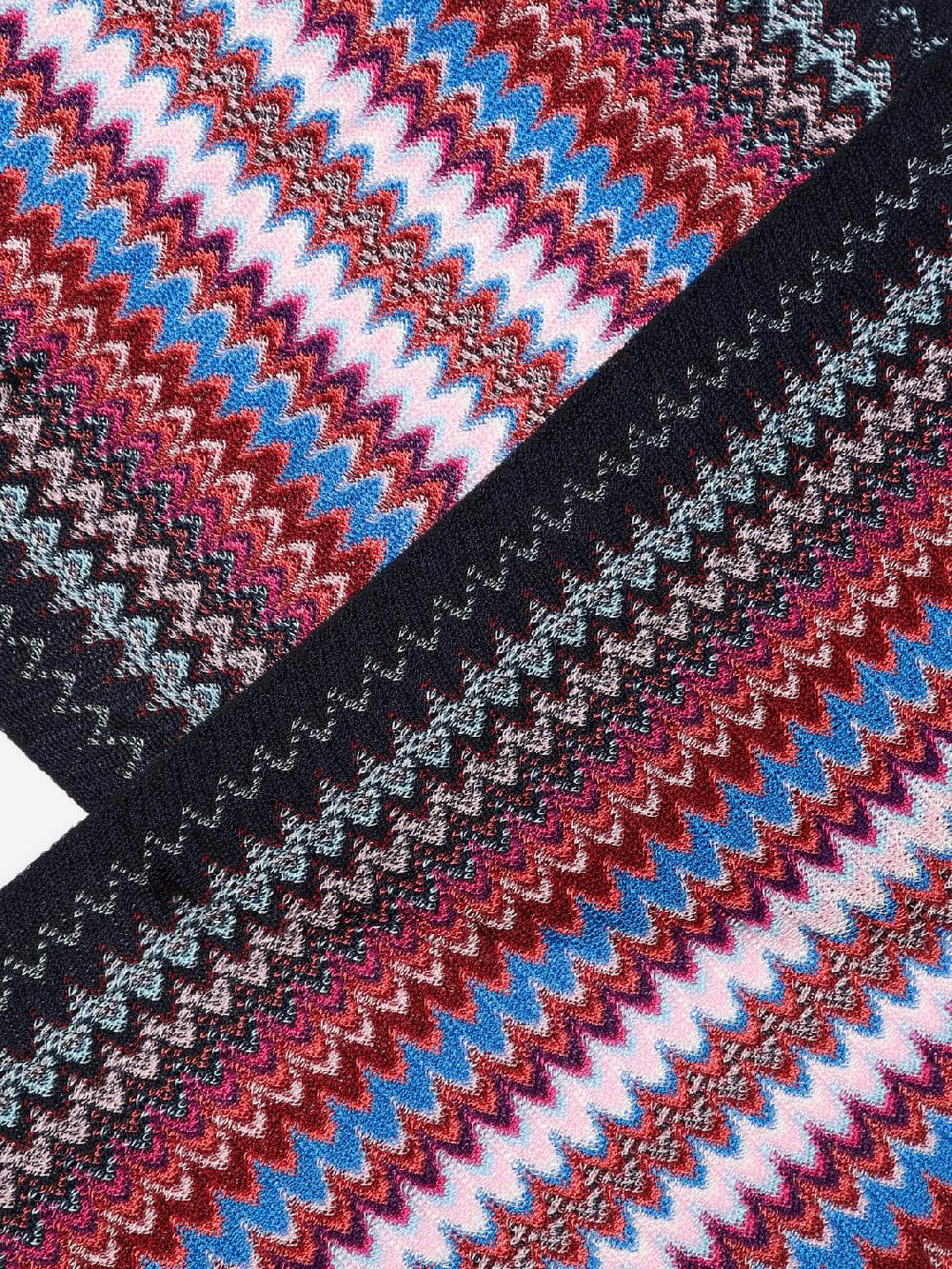 Giglio Sciarpa Missoni In Viscosa Con Motivo Zig Zag Jacquard