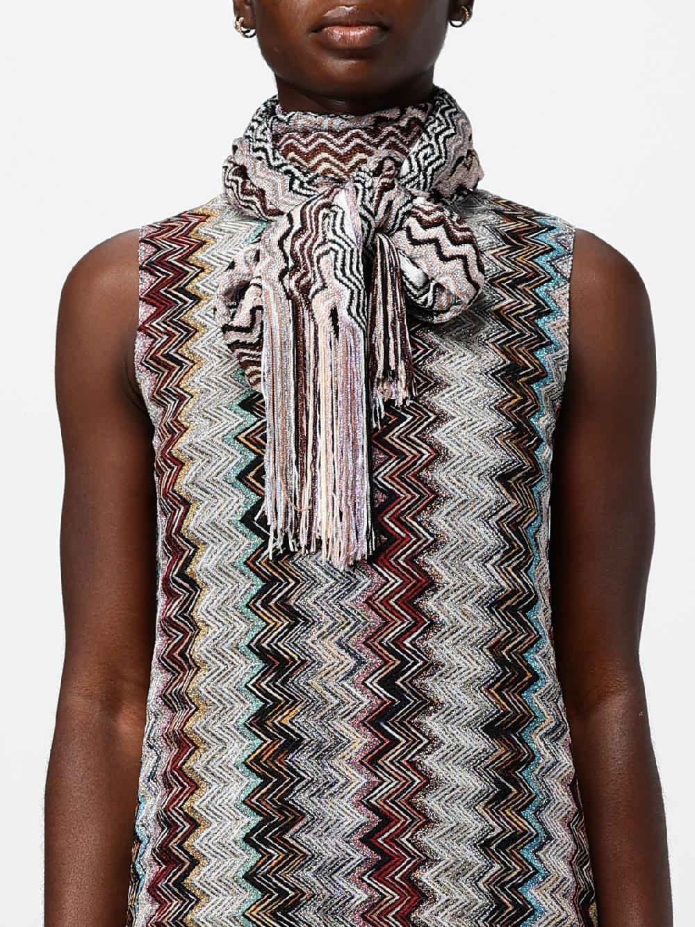 Giglio Sciarpa Missoni In Viscosa Stretch Con Motivo Zig Zag Jacquard