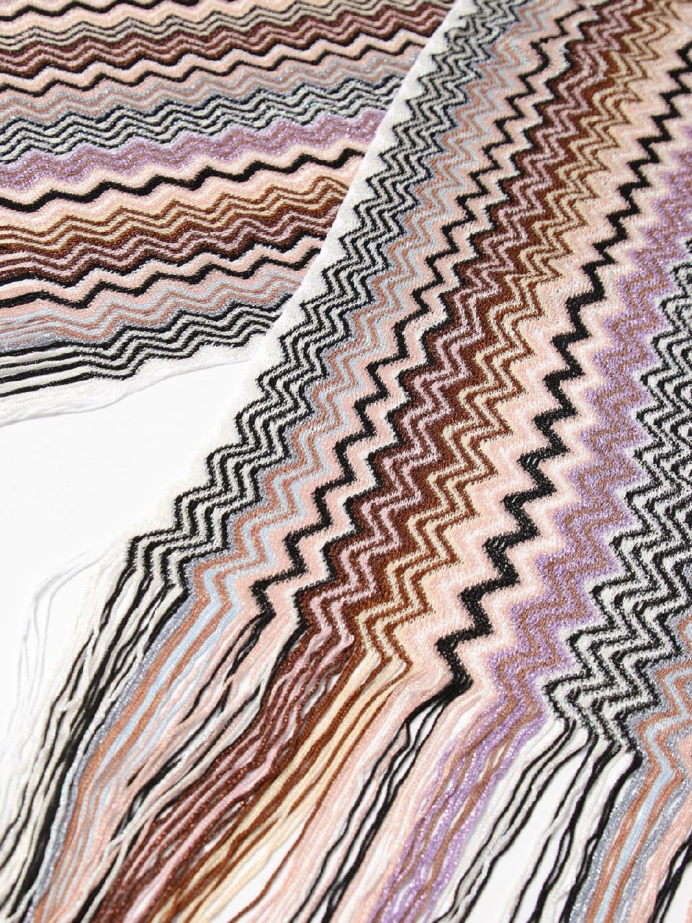Giglio Sciarpa Missoni In Viscosa Stretch Con Motivo Zig Zag Jacquard