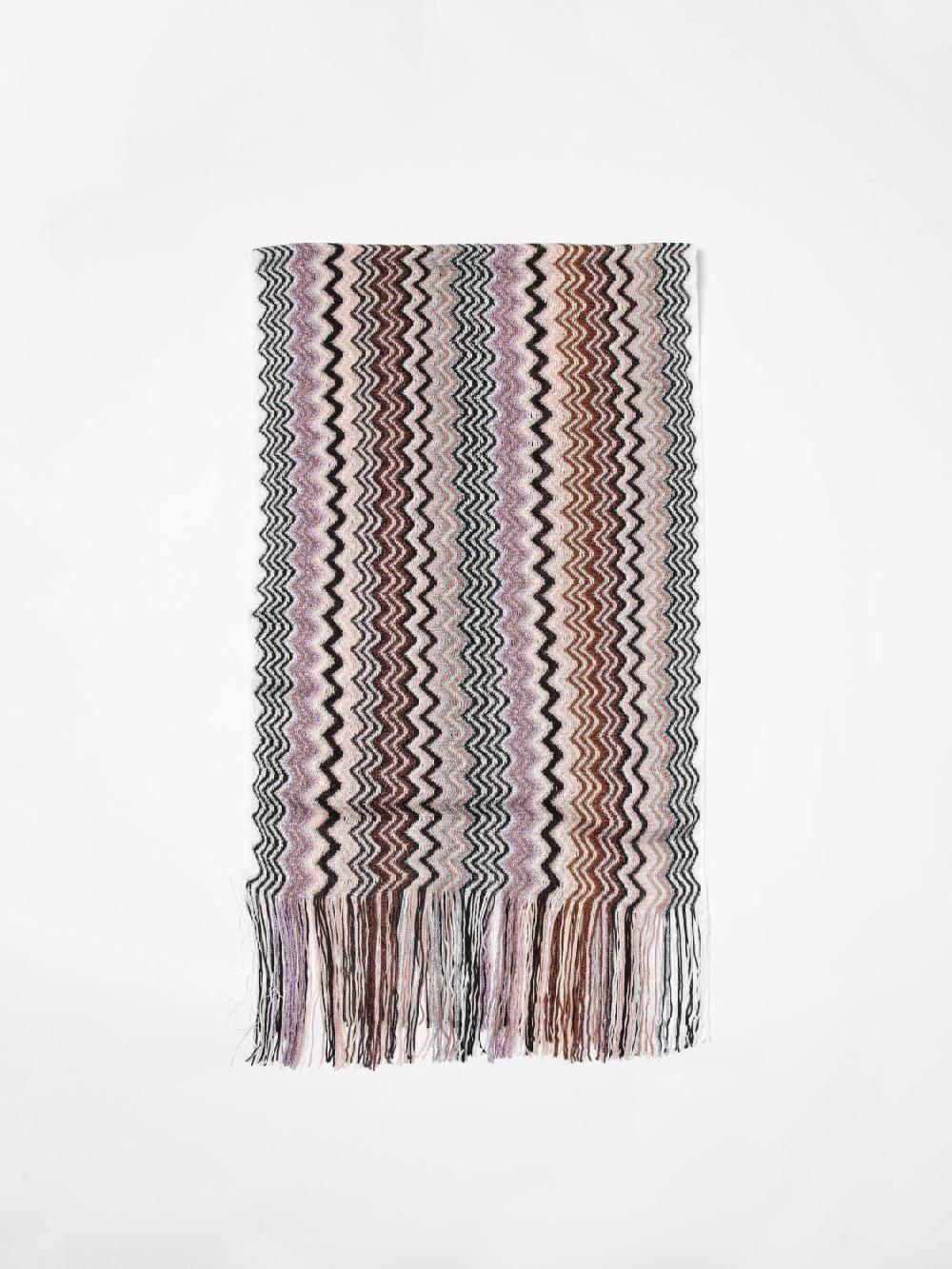 Giglio Sciarpa Missoni in viscosa stretch con motivo zig zag jacquard