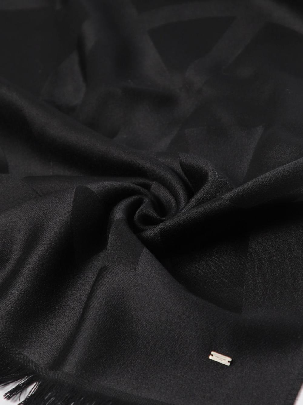 Giglio Sciarpa Saint Laurent In Lana Con Logo Jacquard