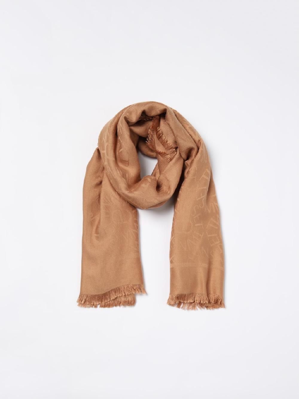 Giglio Sciarpa Twinset In Viscosa Con Logo Jacquard