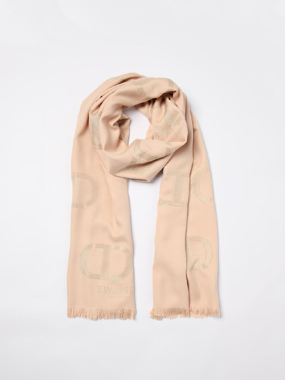 Giglio Sciarpa Twinset In Viscosa Con Oval T Jacquard