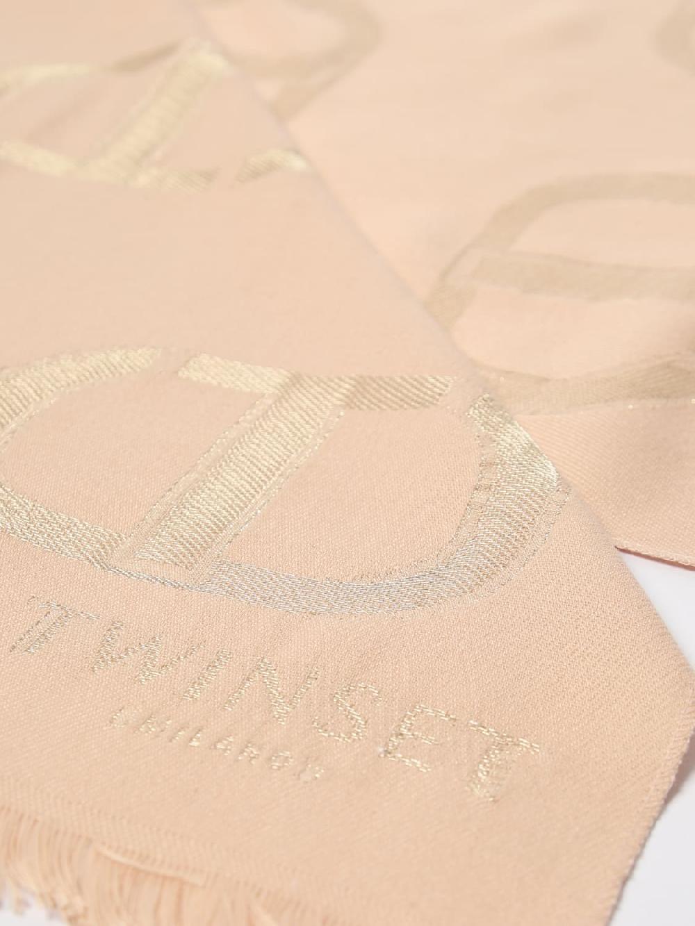 Giglio Sciarpa Twinset In Viscosa Con Oval T Jacquard