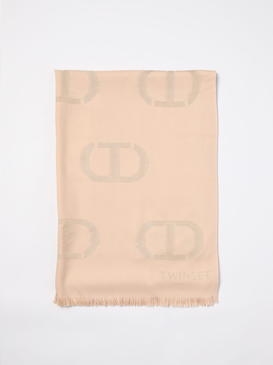 Giglio Sciarpa Twinset in viscosa con Oval T jacquard