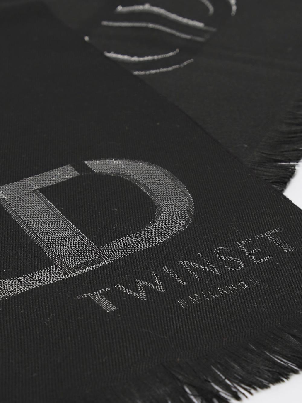 Giglio Sciarpa Twinset In Viscosa Con Oval T Jacquard