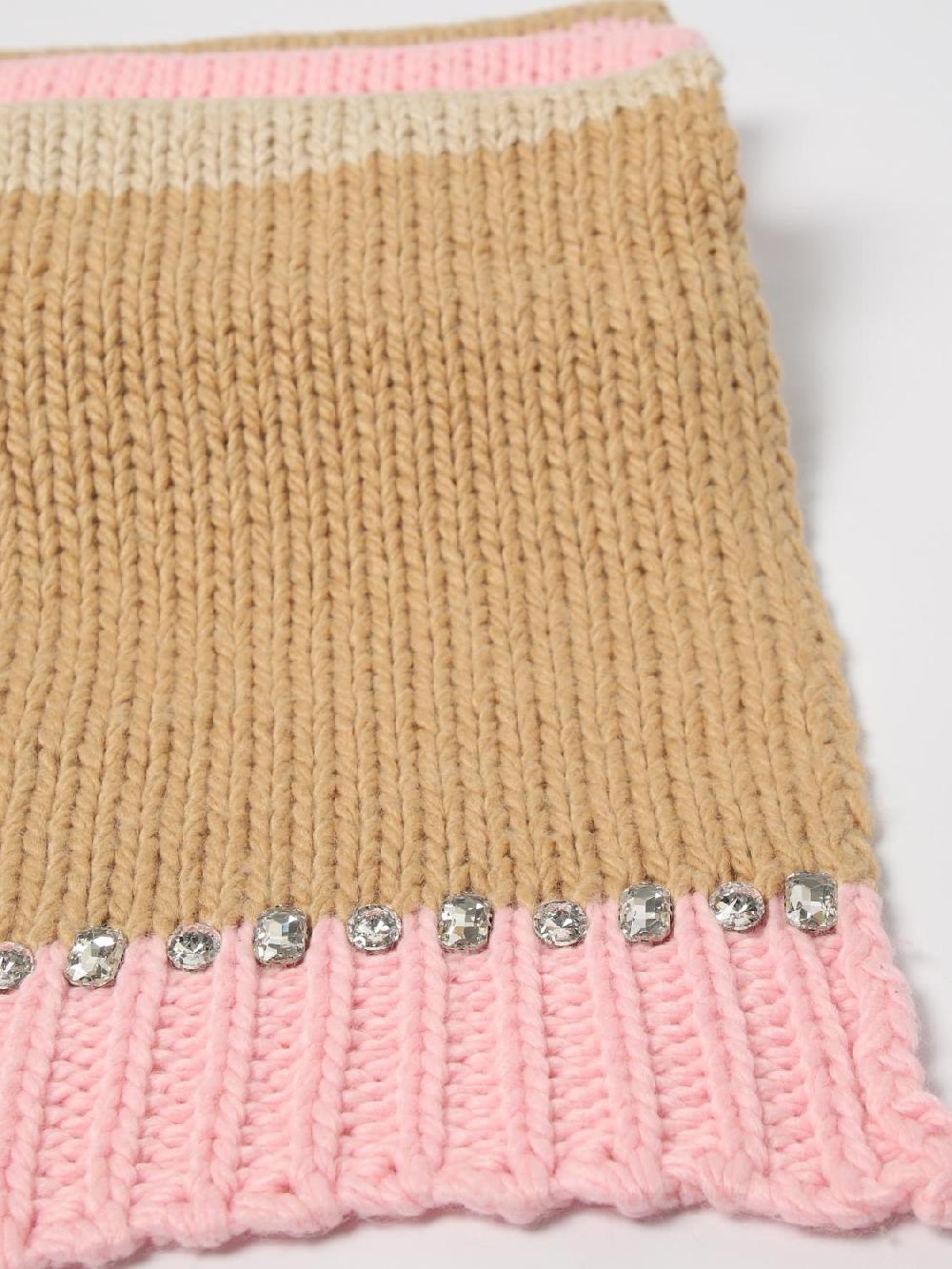 Giglio Sciarpa Twiset - Actitude In Maglia All'uncinetto Con Strass
