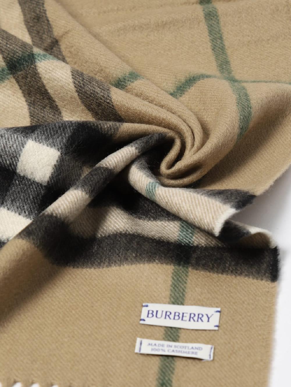 Giglio Sciarpa Vintage Check Burberry In Cashmere Jacquard