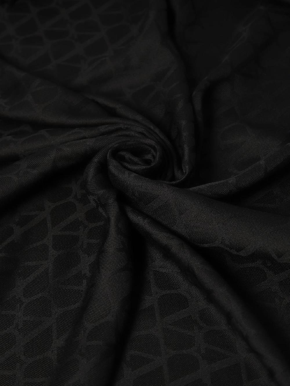 Giglio Sciarpa VLogo Signature Valentino Garavani In Lana E Seta Jacquard