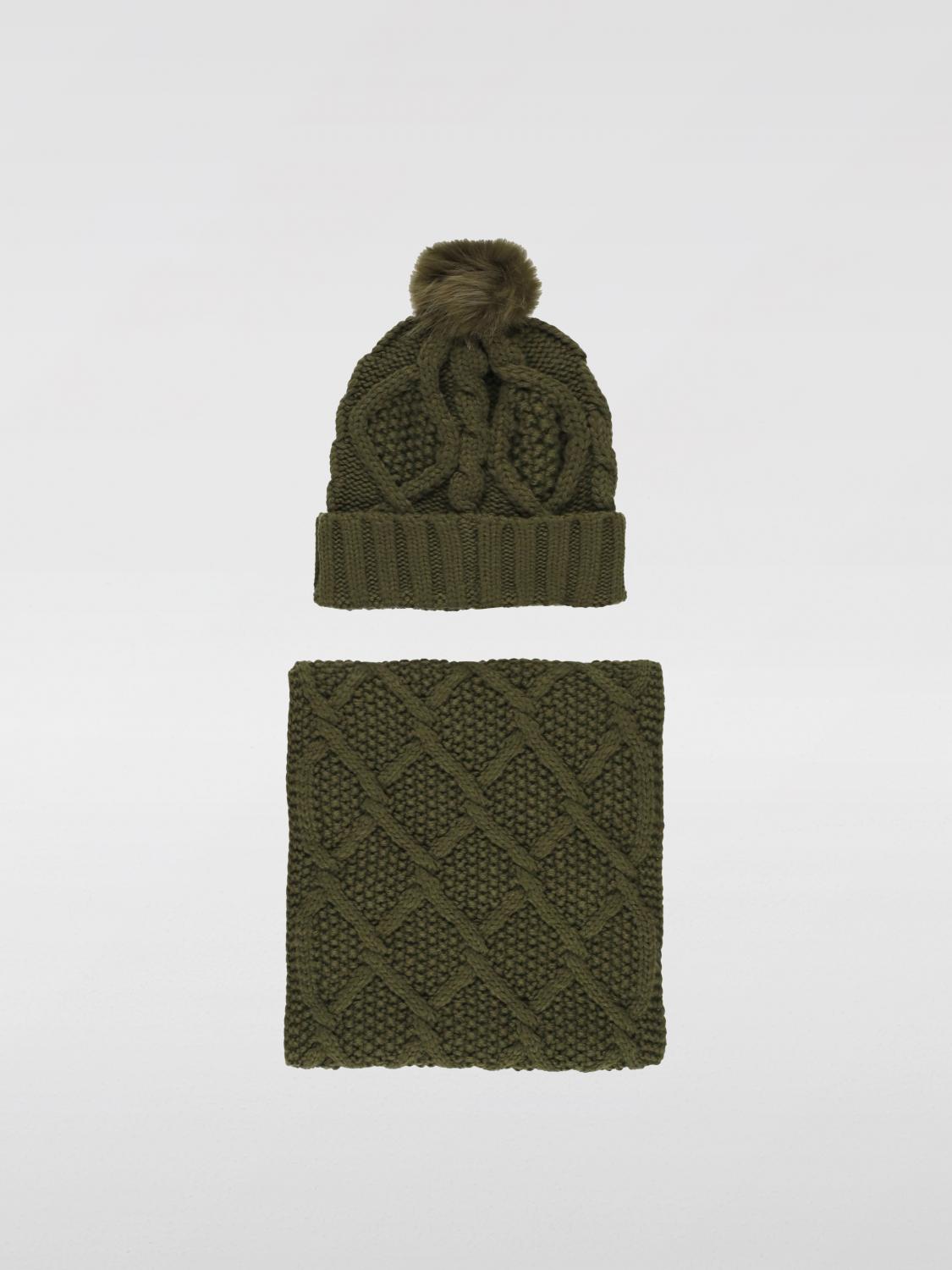 Giglio Set Sciarpa + Cappello Ridley Barbour In Maglia Con Intarsio A Rombi
