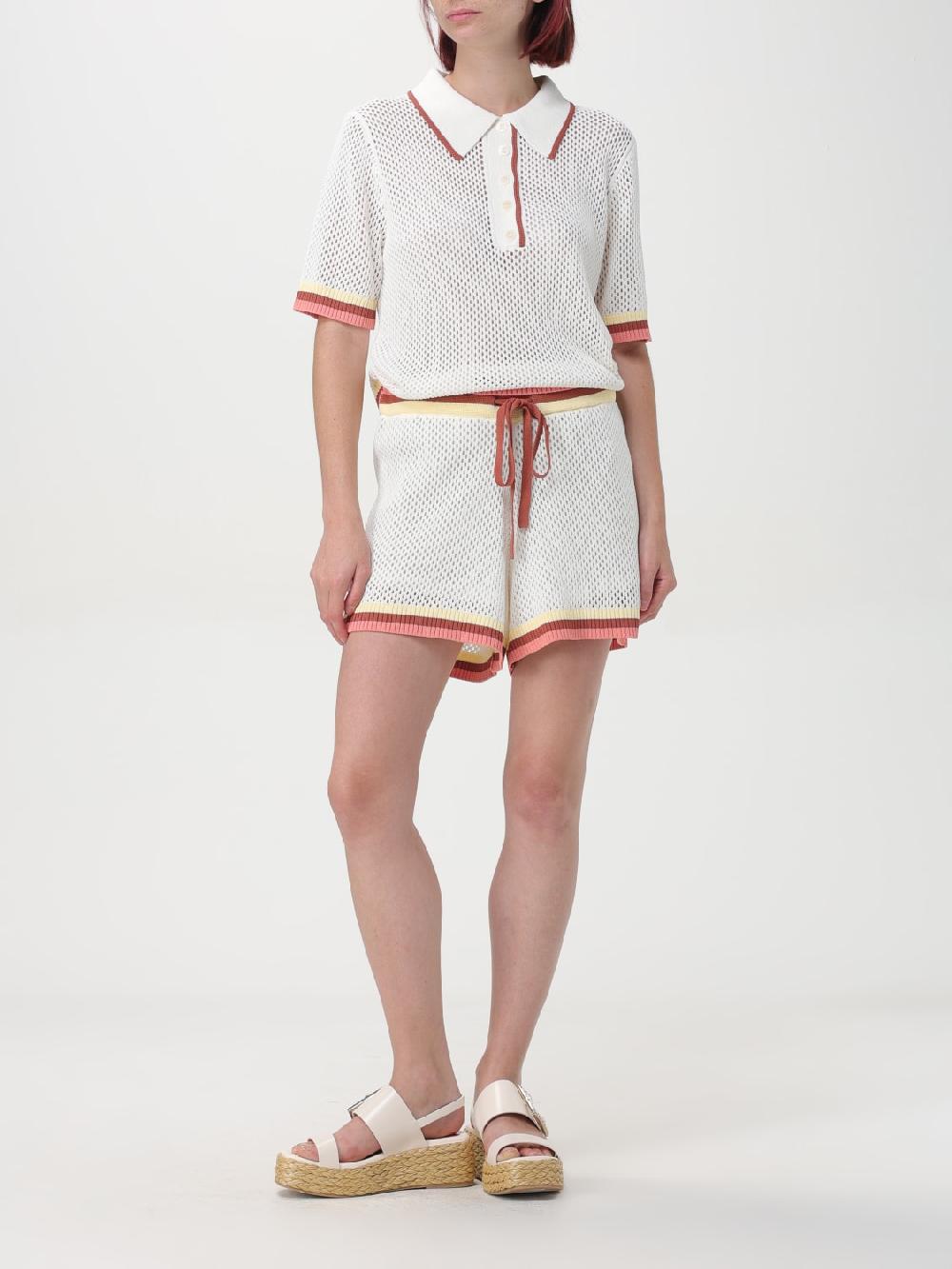 Giglio Shorts Zimmermann In Viscosa A Maglia Traforata