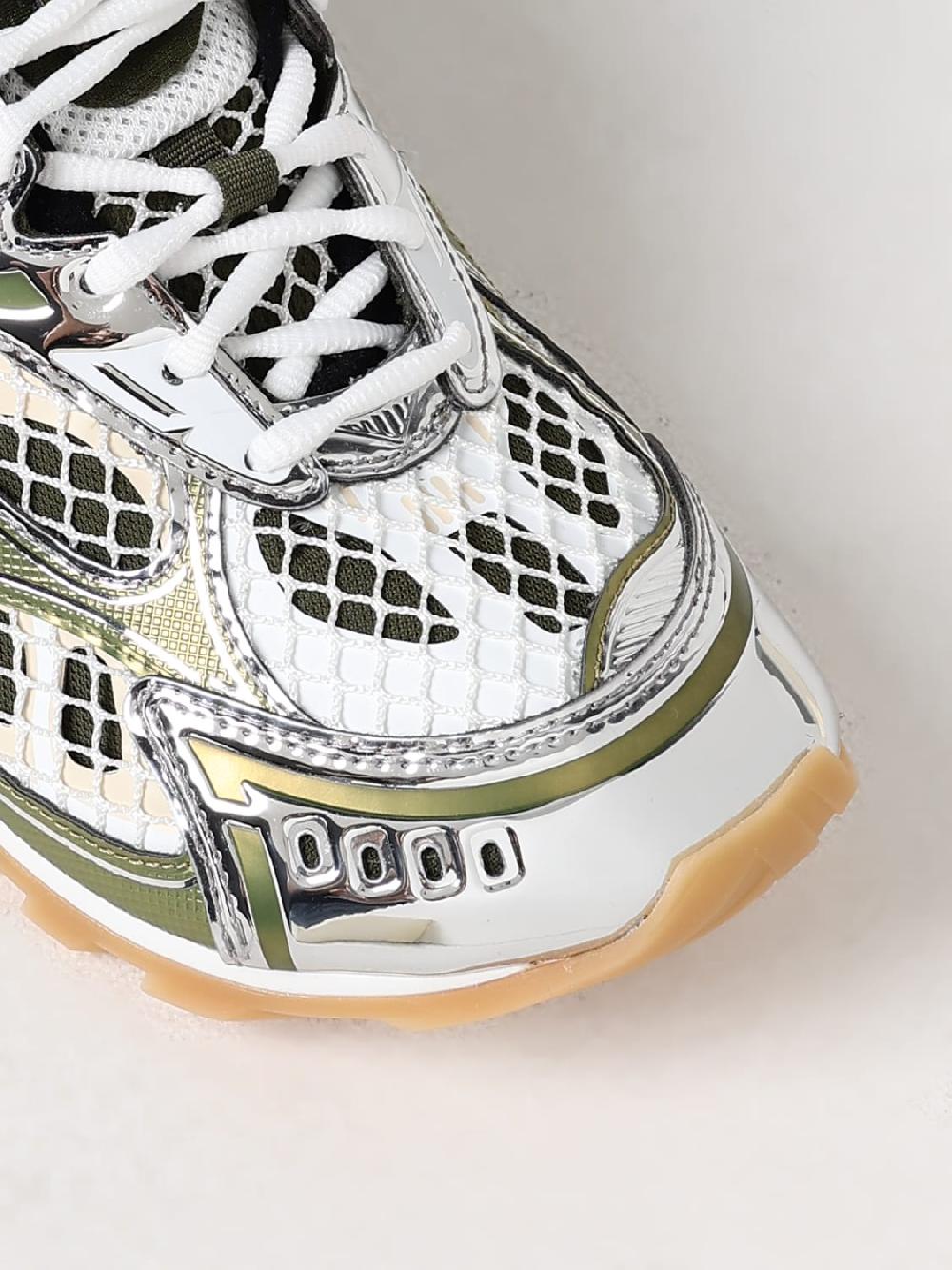 Giglio Sneakers Orbit Bottega Veneta In Mesh E Pelle Sintetica Laminata