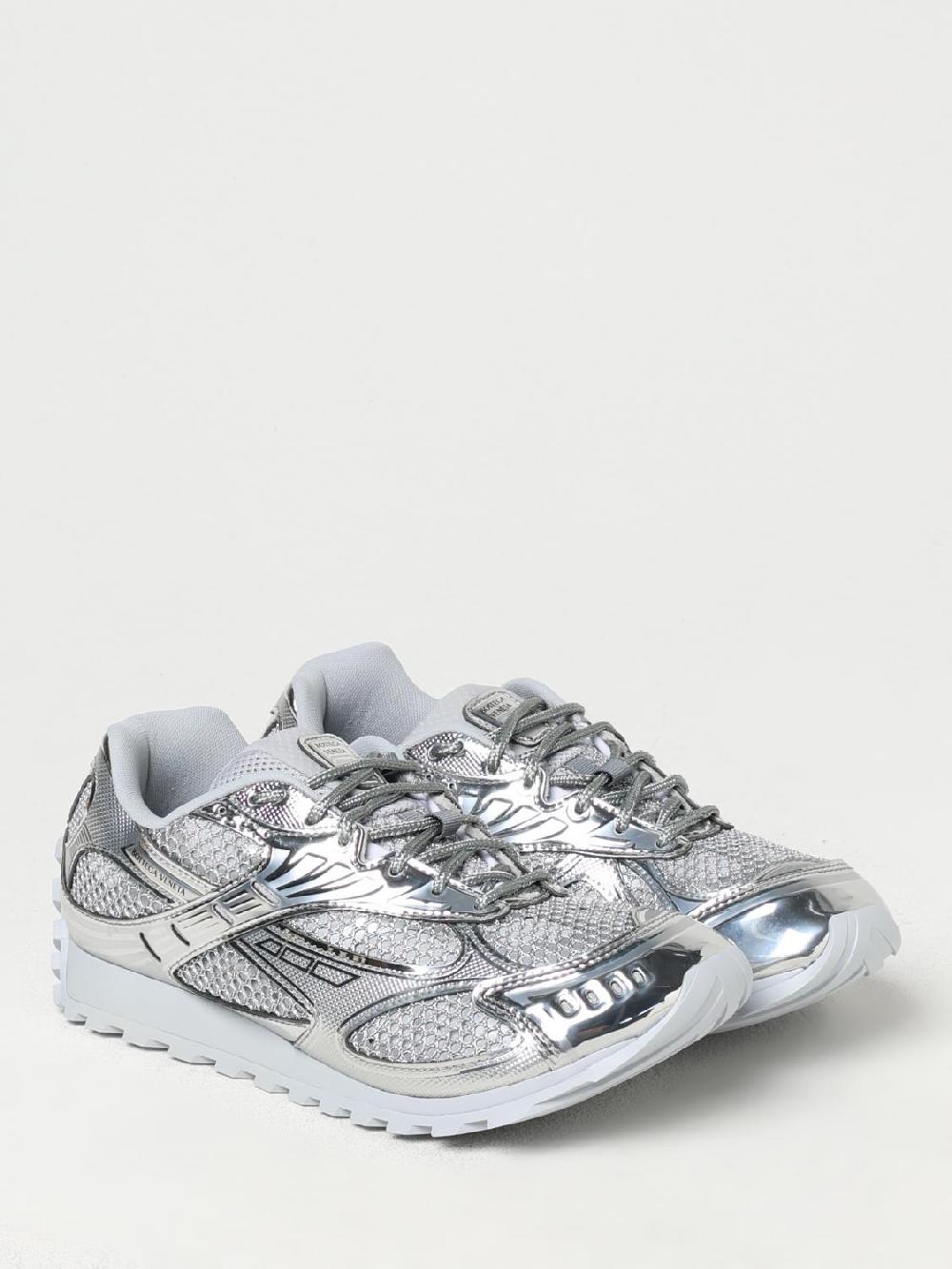 Giglio Sneakers Orbit Bottega Veneta In Mesh E Pelle Sintetica Laminata