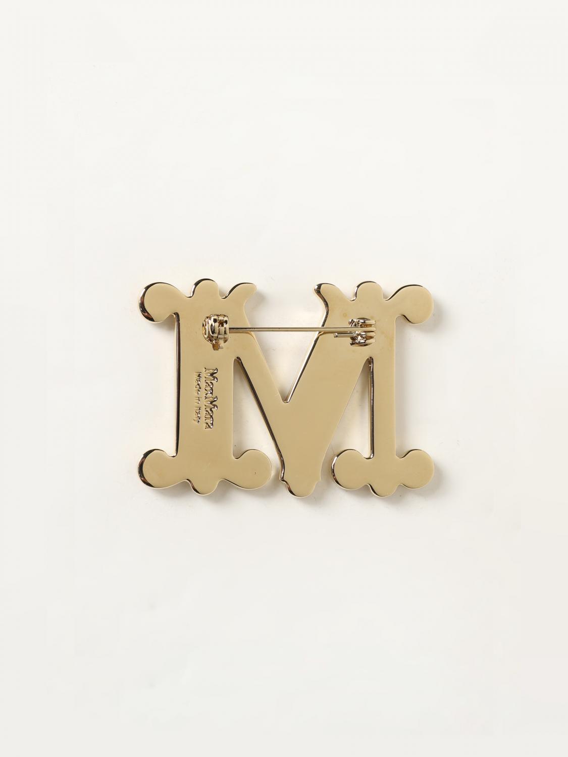 Giglio Spilla M Max Mara In Ottone Con Strass Incastonati