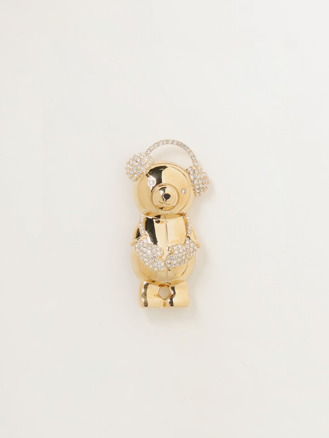 Giglio Spilla Teddy Max Mara in ottone con strass incastonati