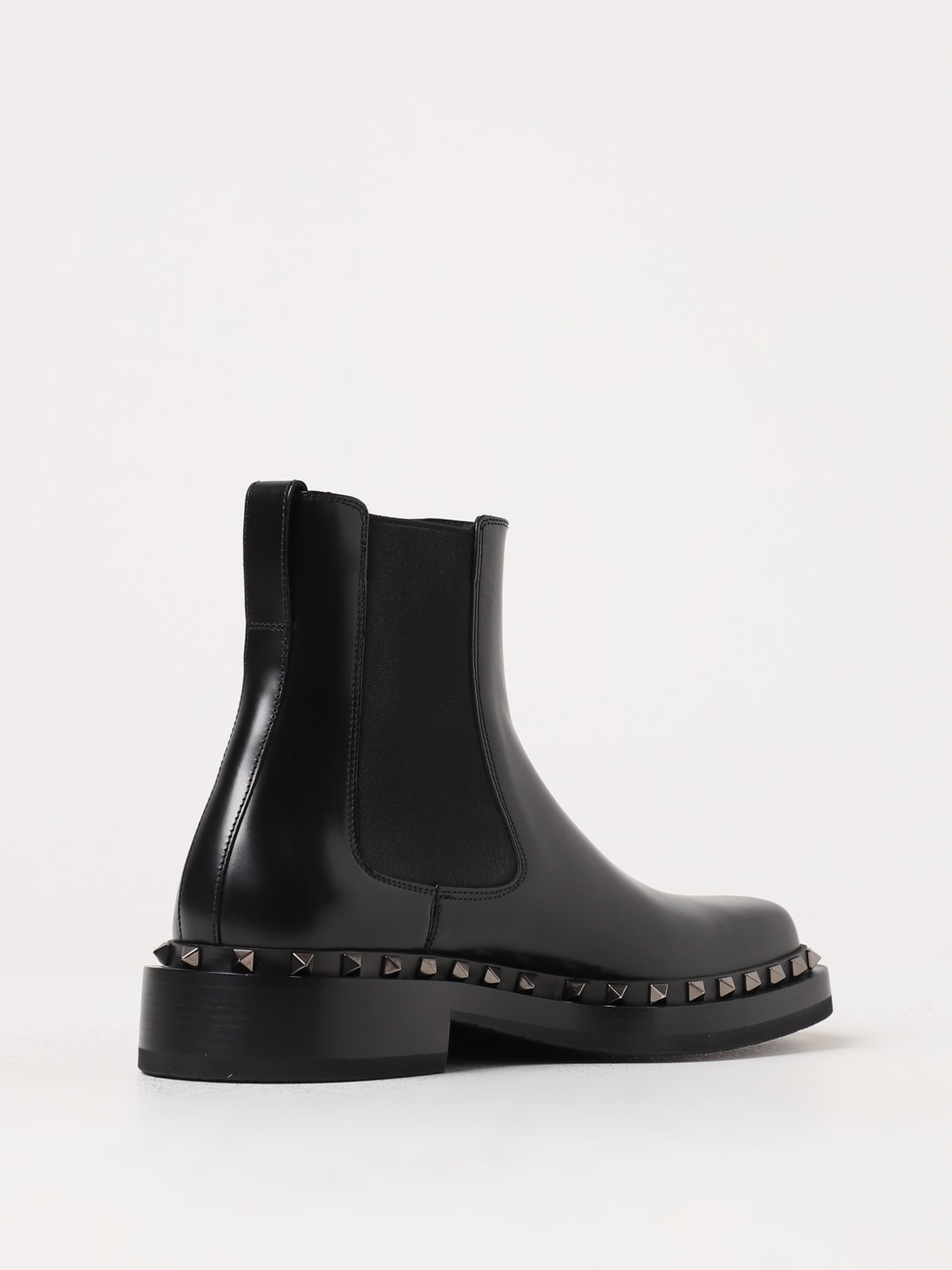 Giglio Stivaletto Valentino Garavani In Pelle Con Studs