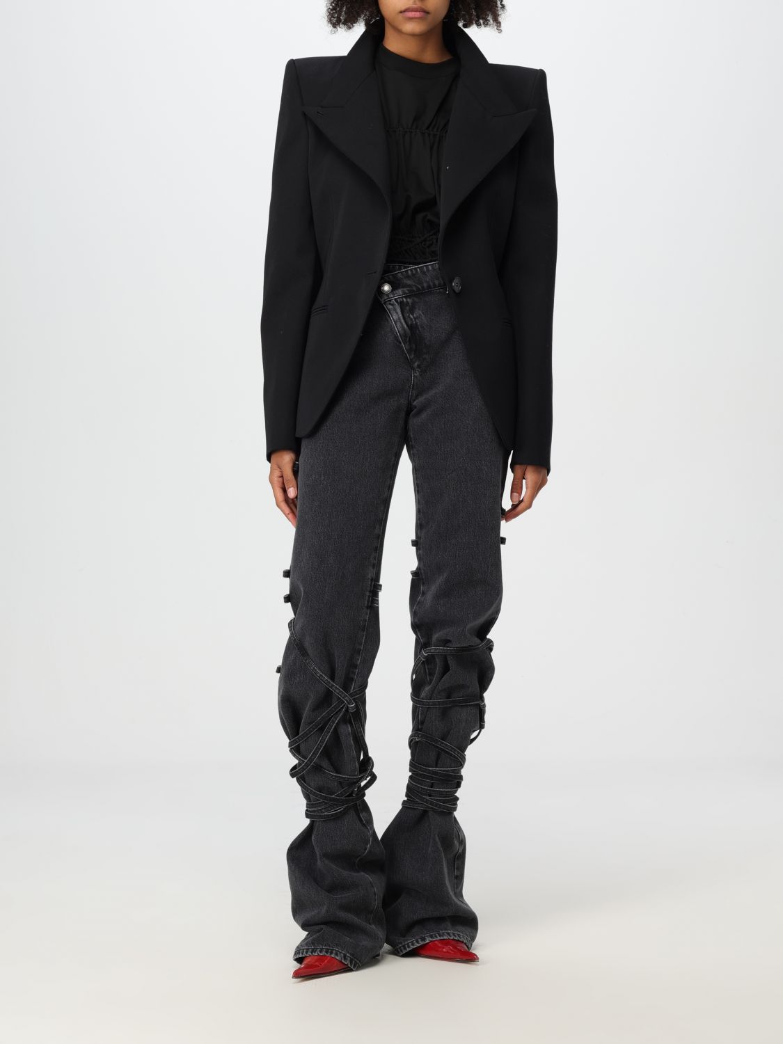 Giglio T-shirt Alexander McQueen In Cotone Drappeggiato
