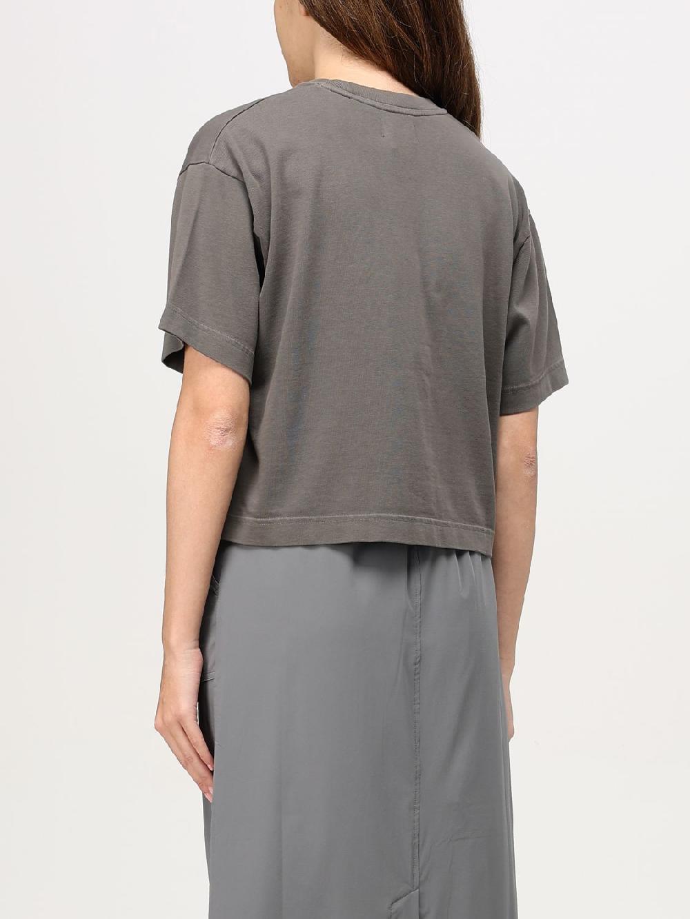 Giglio T-shirt Autry Cropped In Cotone Con Logo Ricamato