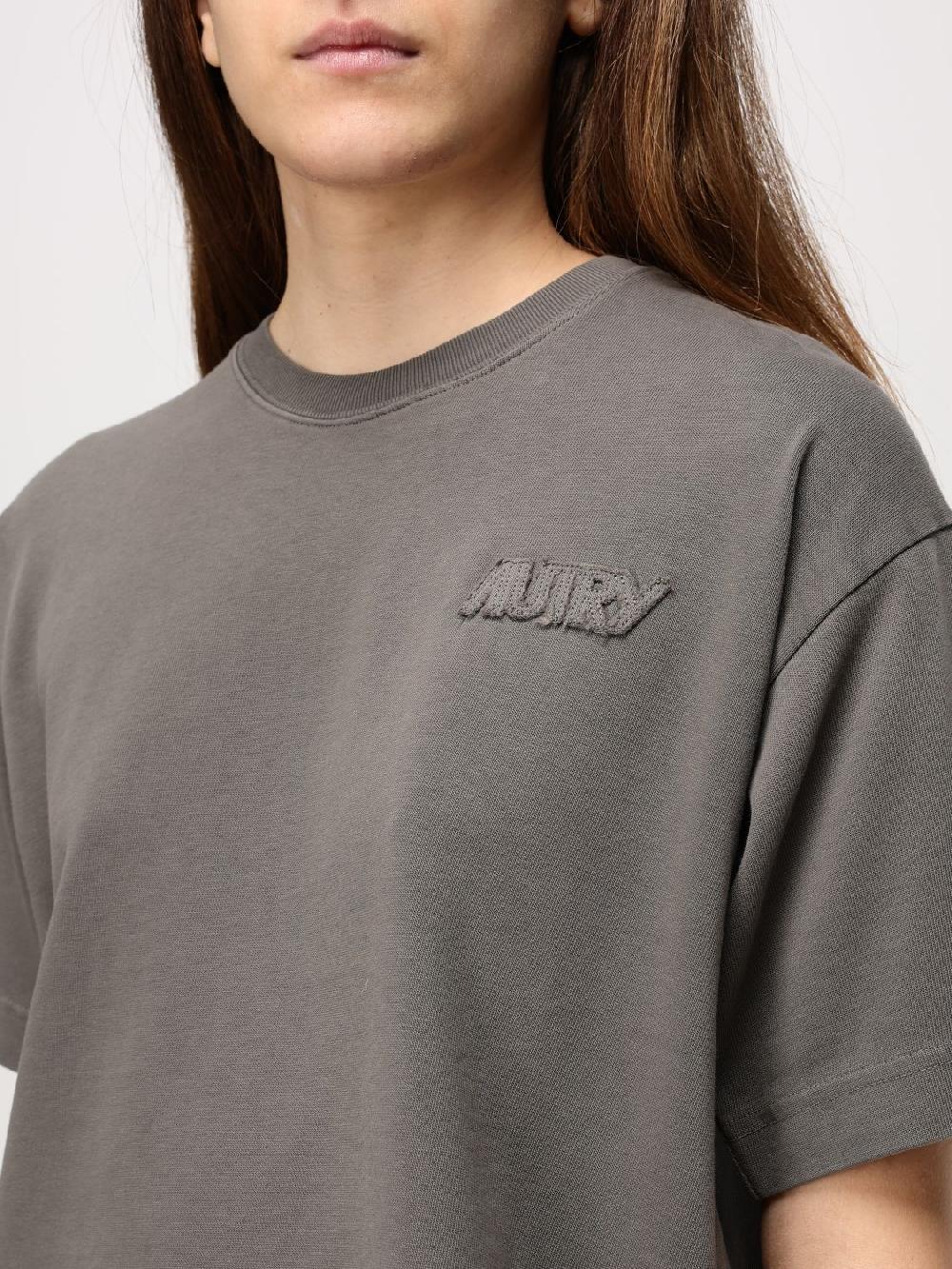 Giglio T-shirt Autry Cropped In Cotone Con Logo Ricamato