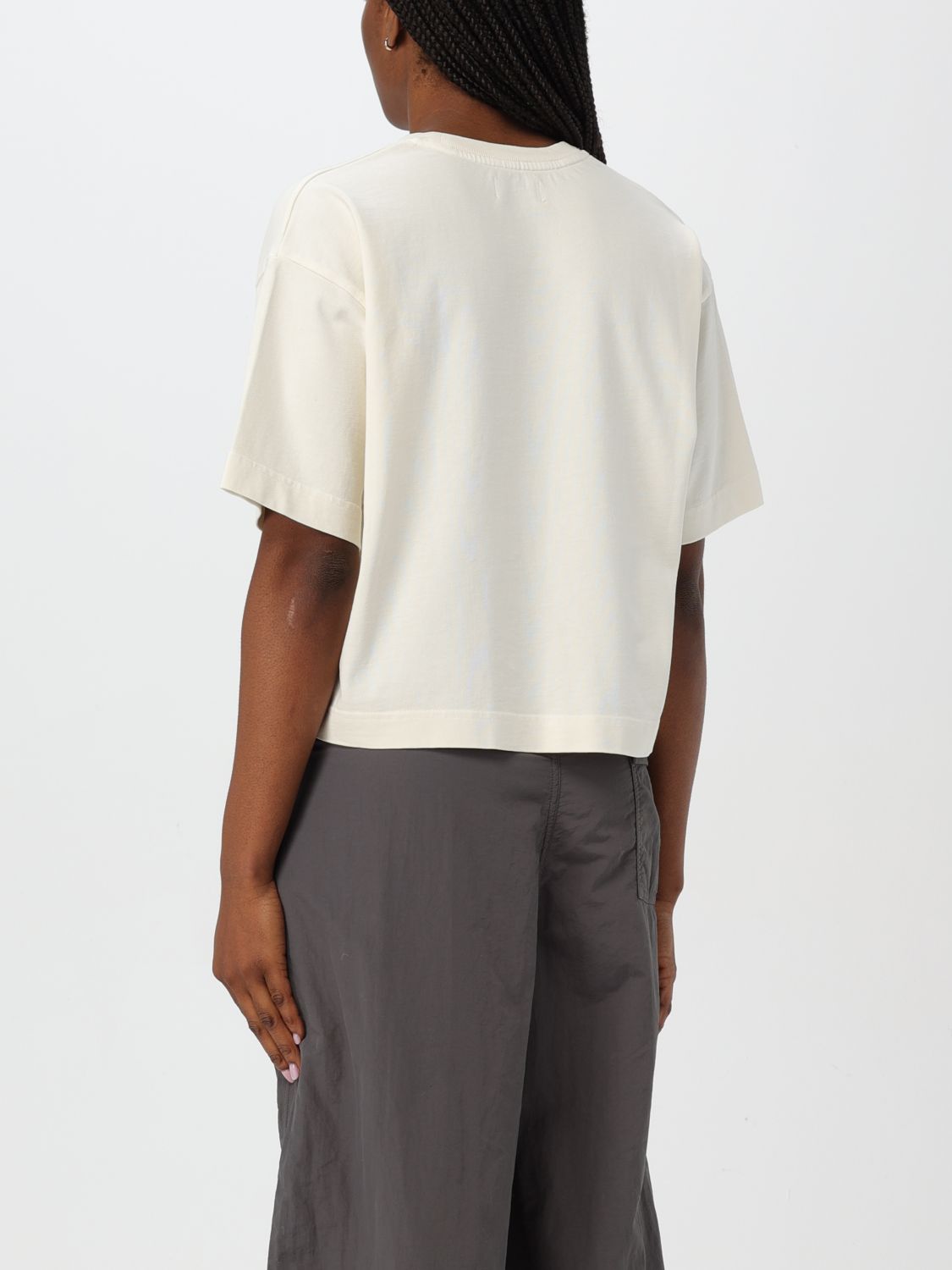 Giglio T-shirt Autry Cropped In Cotone Con Logo Ricamato