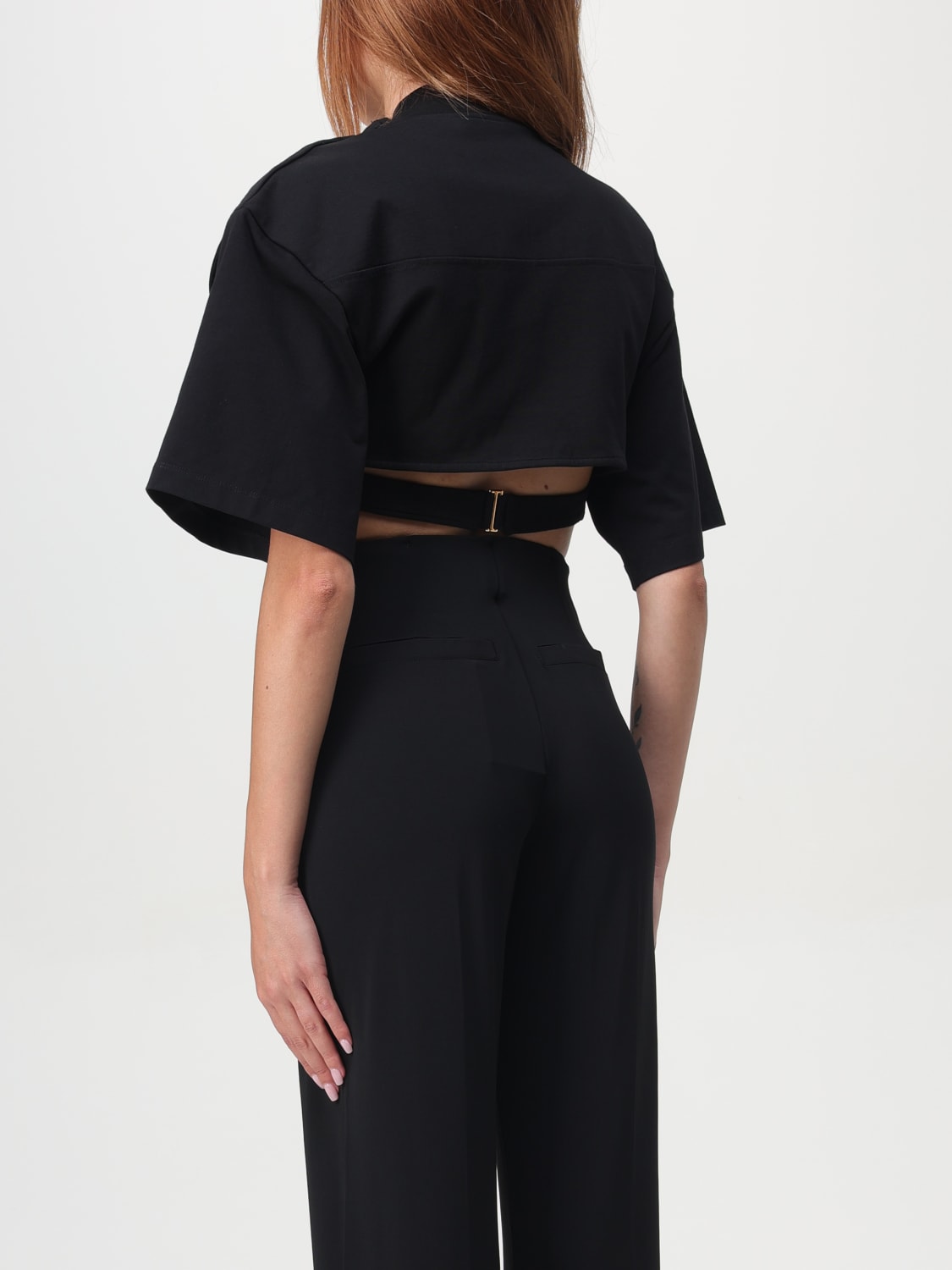 Giglio T-shirt Bahia Jacquemus In Cotone Con Dettaglio Torchon