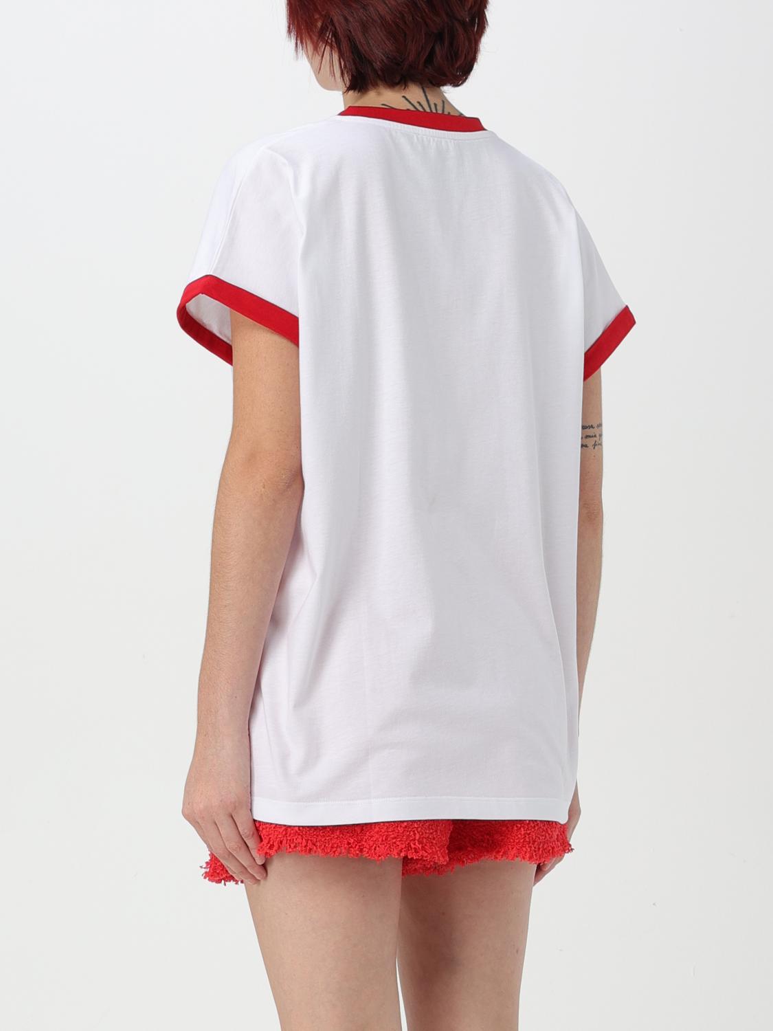 Giglio T-shirt Balmain In Cotone Con Stampa Strawberry
