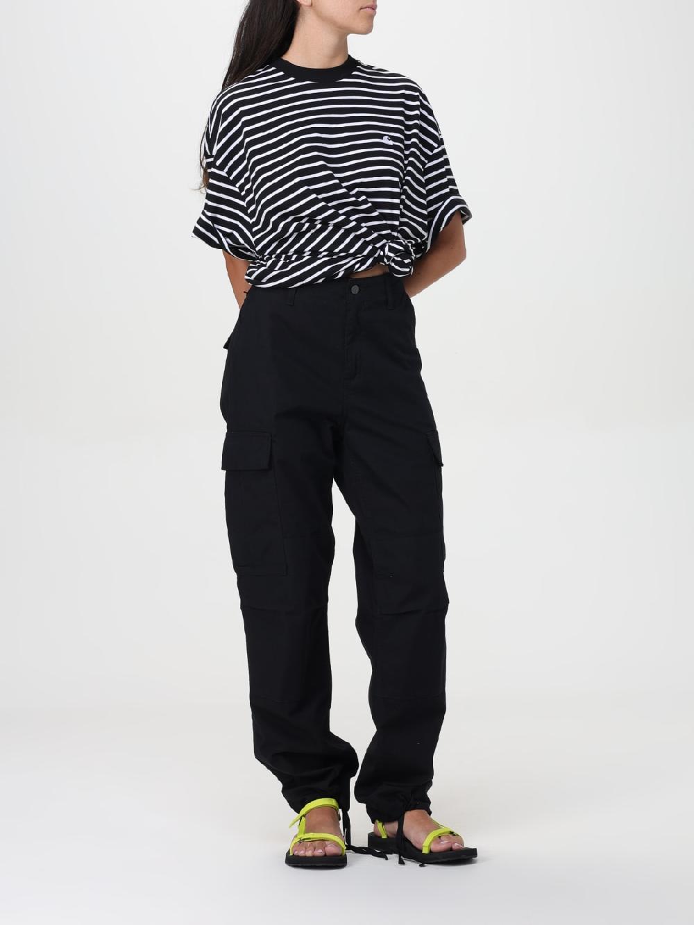 Giglio T-shirt Bryna Carhartt Wip In Cotone Con Righe All Over