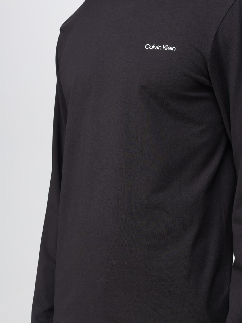 Giglio T-shirt Calvin Klein In Cotone Stretch Con Logo