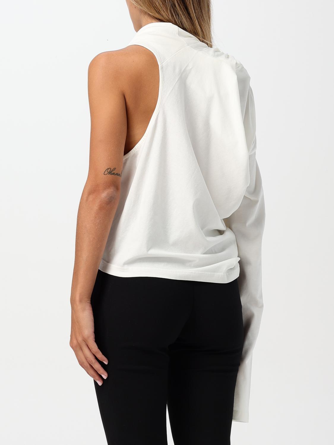 Giglio T-shirt Courrèges In Cotone Con Spalla Scoperta