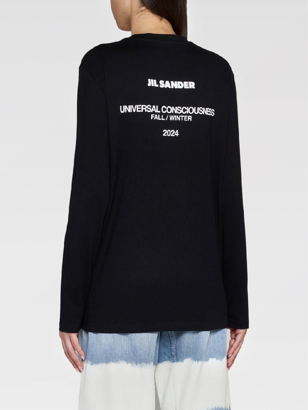 Giglio T-shirt Di Cotone Jil Sander Con Logo Posteriore
