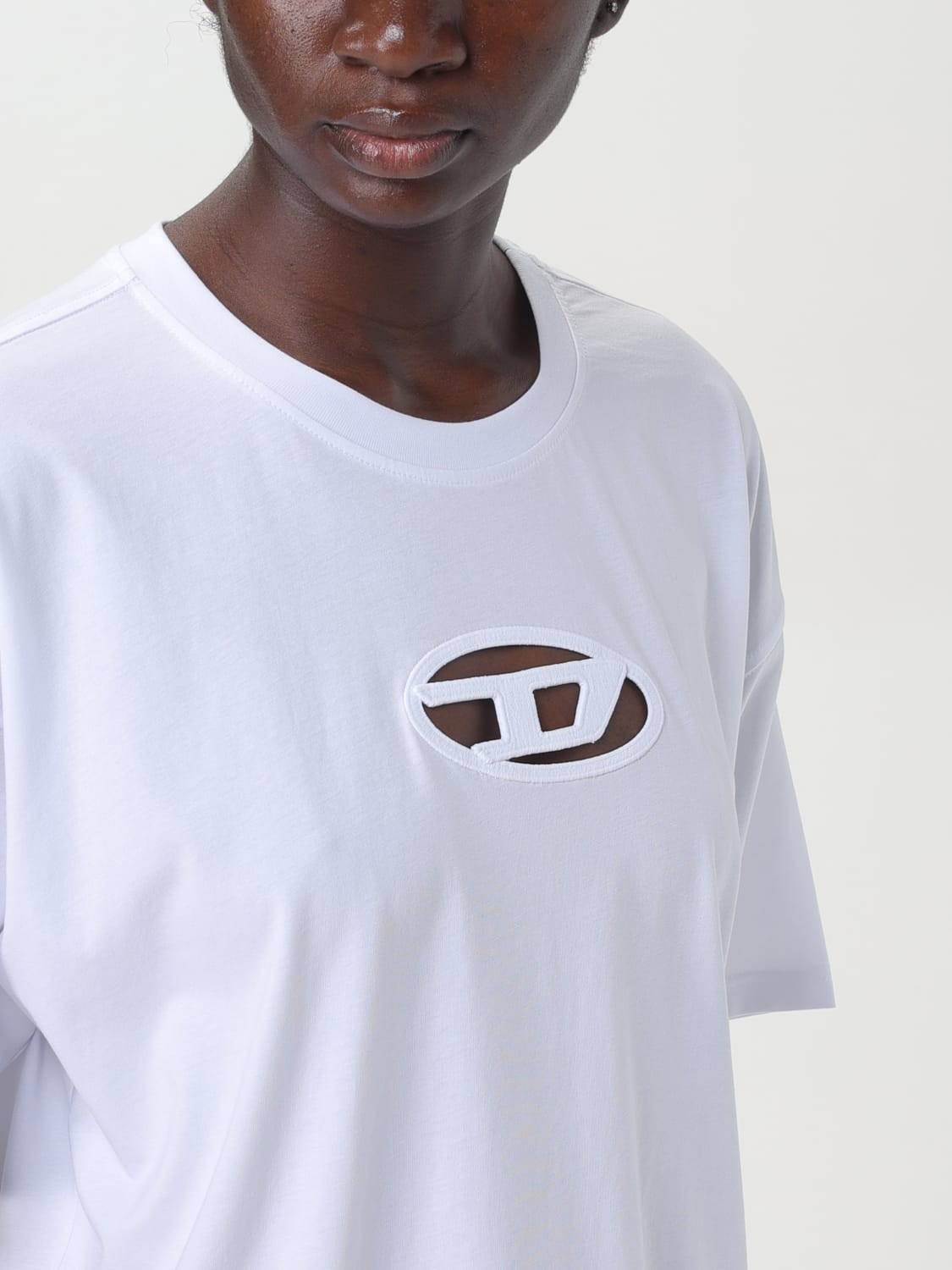 Giglio T-shirt Diesel In Cotone Con Logo Intagliato