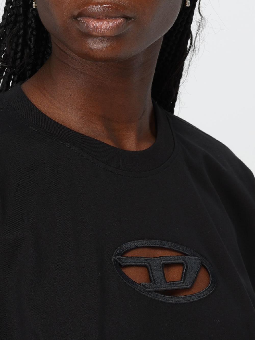 Giglio T-shirt Diesel In Cotone Con Logo Intagliato