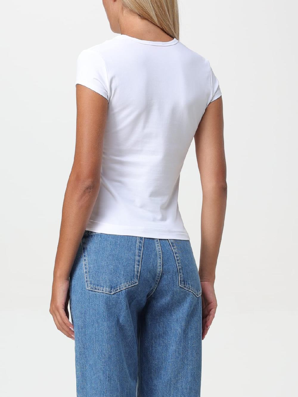 Giglio T-shirt Diesel In Jersey Di Cotone Con Logo Intagliato