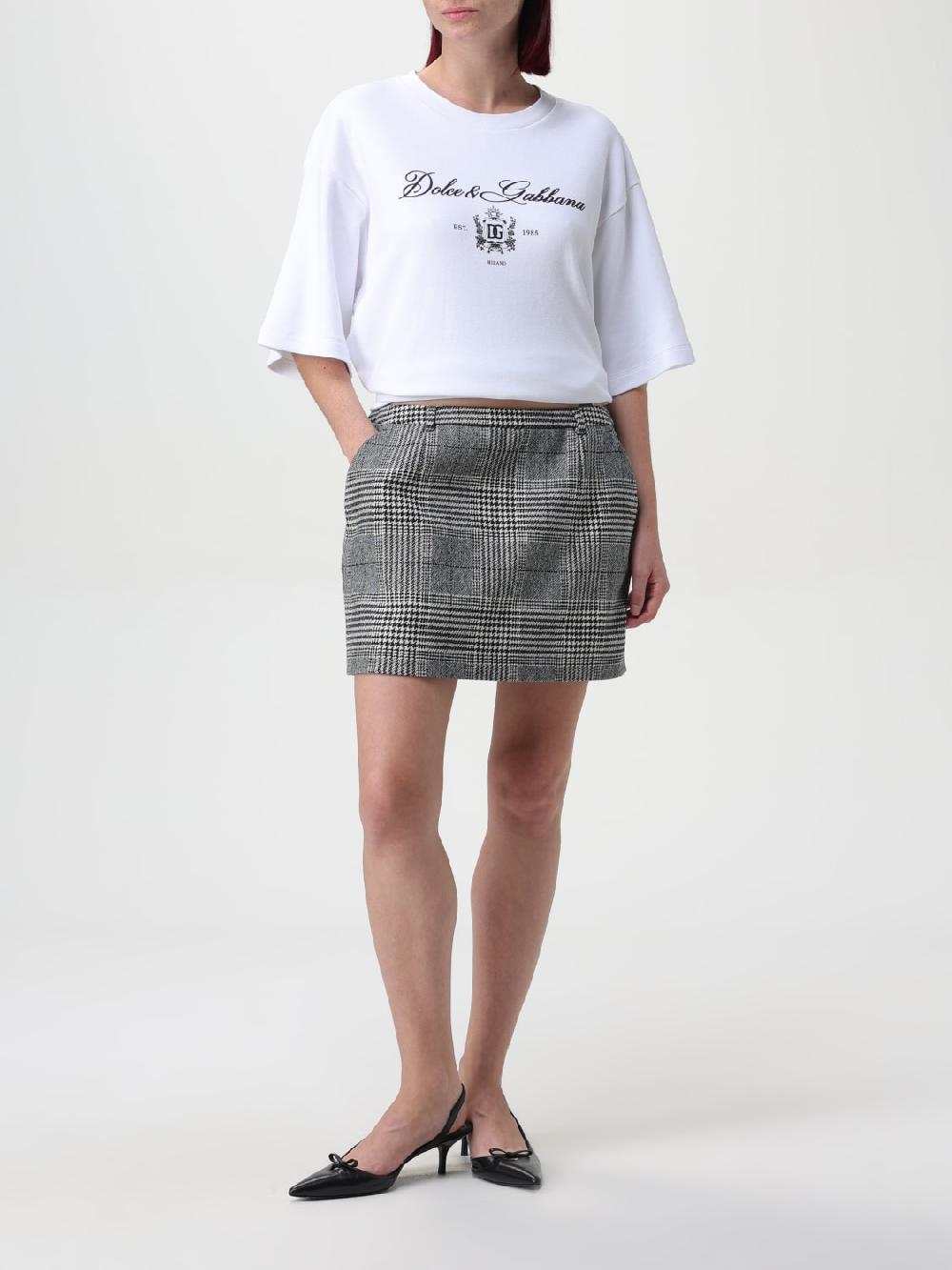 Giglio T-shirt Dolce & Gabbana In Cotone Con Stampa Logo
