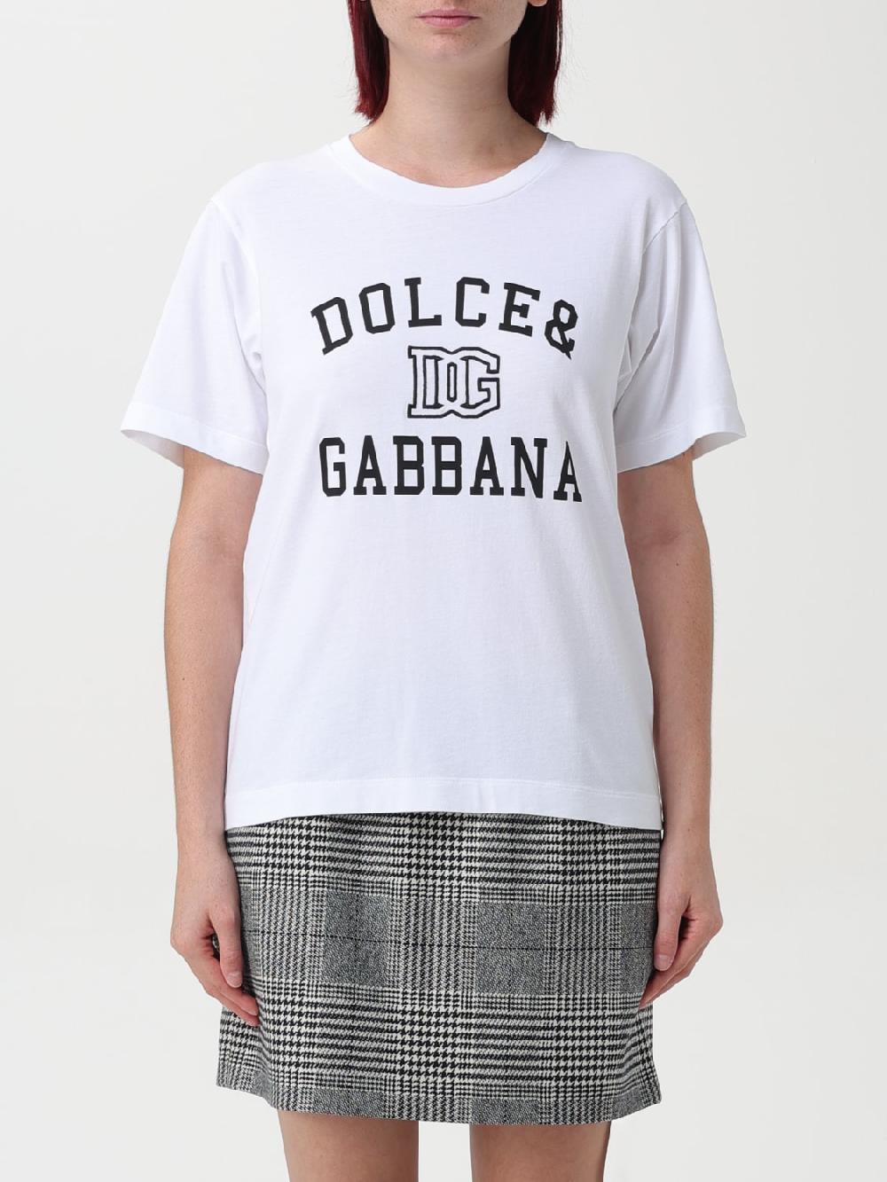 Giglio T-shirt Dolce & Gabbana in cotone con stampa logo