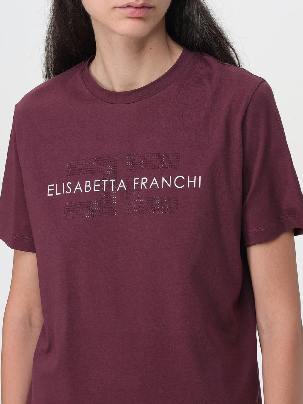Giglio T-shirt Elisabetta Franchi In Cotone Con Logo