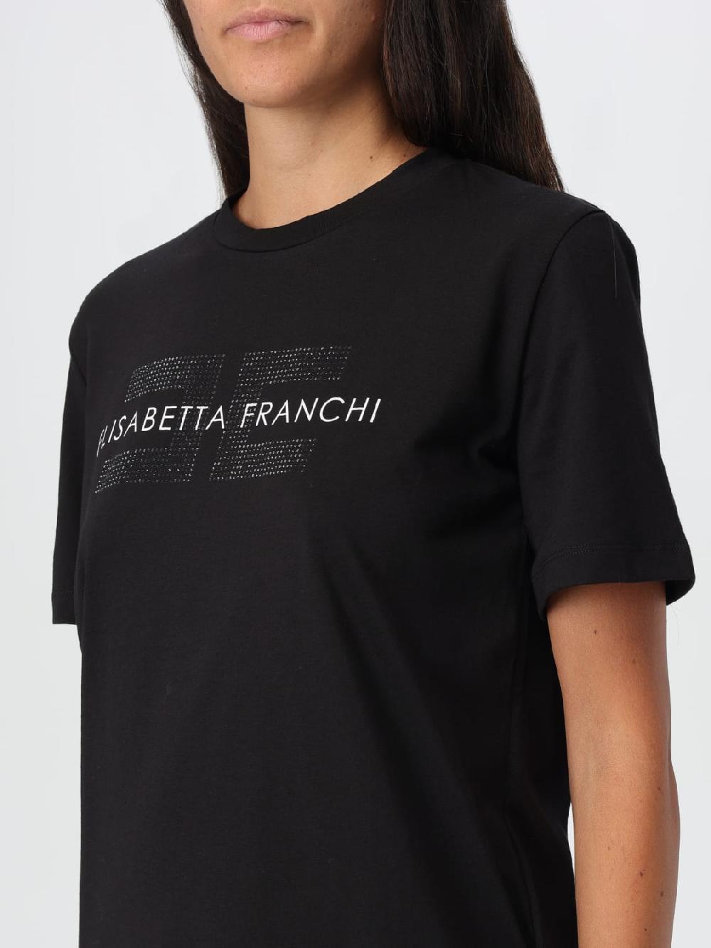 Giglio T-shirt Elisabetta Franchi In Cotone Con Logo