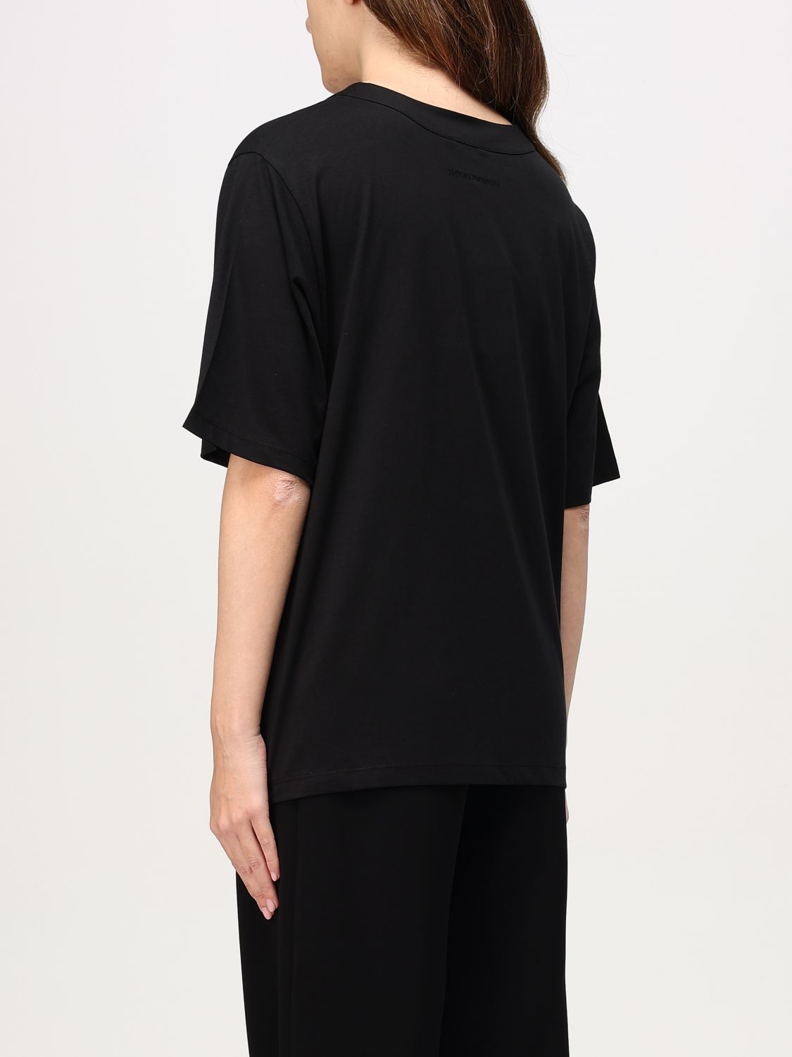 Giglio T-shirt Emporio Armani In Cotone Con Logo Goffrato