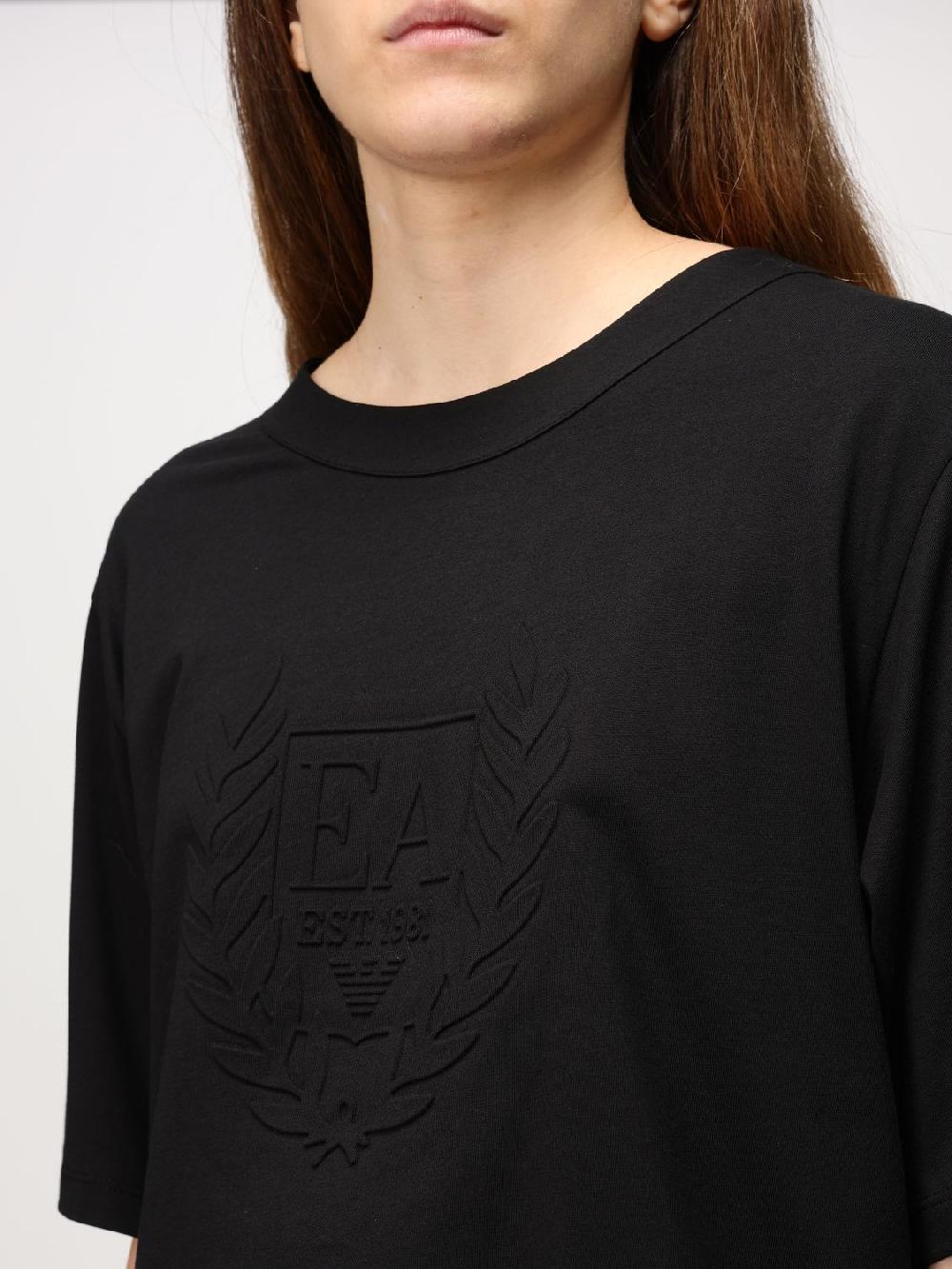 Giglio T-shirt Emporio Armani In Cotone Con Logo Goffrato