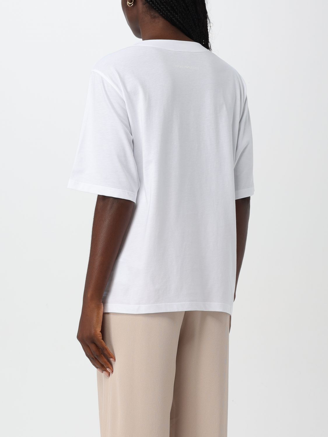 Giglio T-shirt Emporio Armani In Cotone Con Logo Goffrato