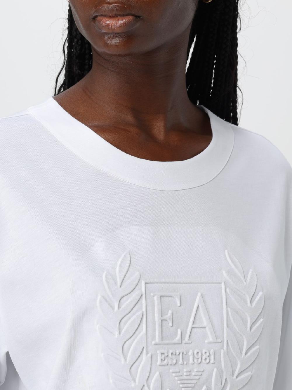 Giglio T-shirt Emporio Armani In Cotone Con Logo Goffrato